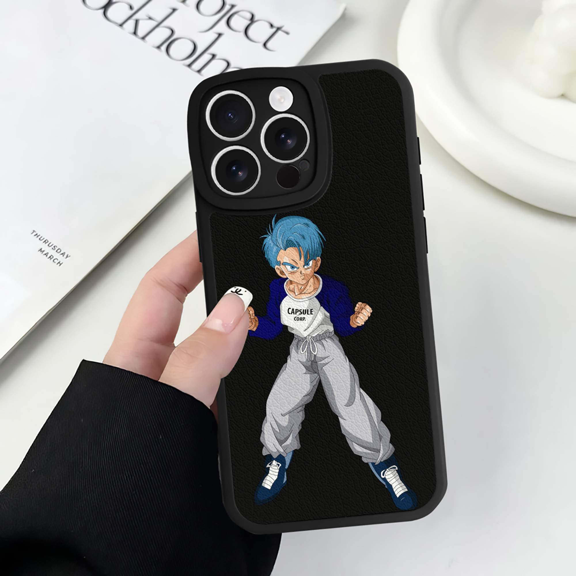 （画像用） ドラゴンボール DRAGON BALL 【iPhone 16シリーズ対応】シリコンスマホケース（レザー調） 材質：シリコン